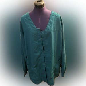 Teal Grey's Anatomy Warm-Up Scrub Jacket Size 5XL